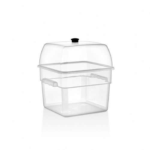 Dome Cover PP - 11,4 Lt PP square storage container