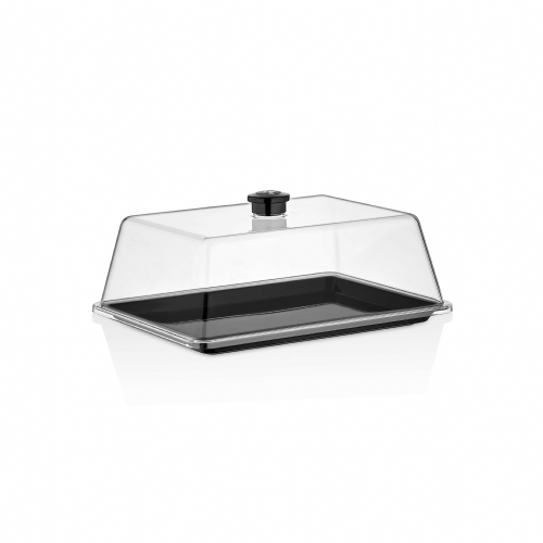 200*260 mm DOME COVER& TRAY (BLACK)