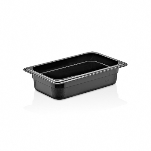 GN 1/4 65 mm PC BLACK CONTAINERS