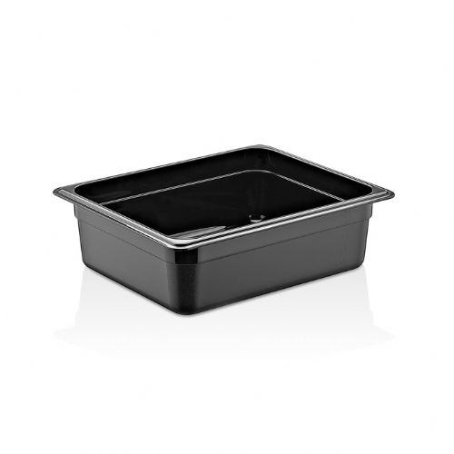 GN  1/2 100 mm PC BLACK CONTAINERS