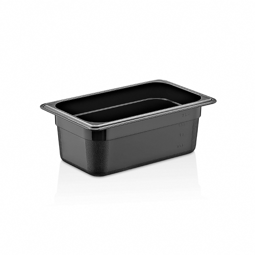 GN 1/4 100 mm PC BLACK CONTAINERS