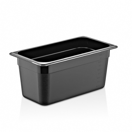 GN 1/4 150 mm PC BLACK CONTAINERS