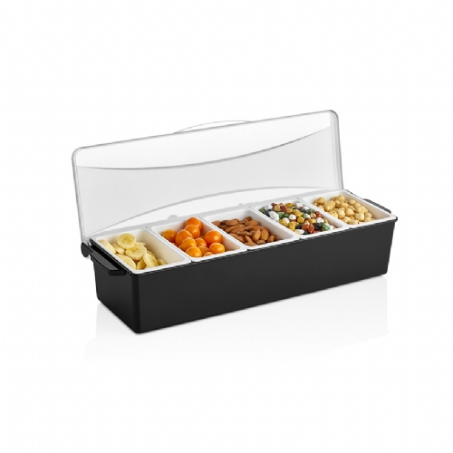 GARNISH TRAY WITH 5 COMPARTMENTS